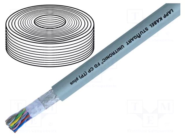 Wire: data transmission; UNITRONIC® FD CP (TP) plus; 8x2x0.5mm2 LAPP UTR-FDCP-8X2X0.5
