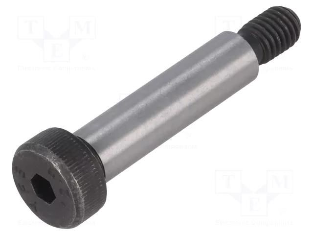 Shoulder screw; steel; M8; 1.25; Thread len: 13mm; hex key; HEX 5mm ELESA+GANTER ISO7379-10-M8-40