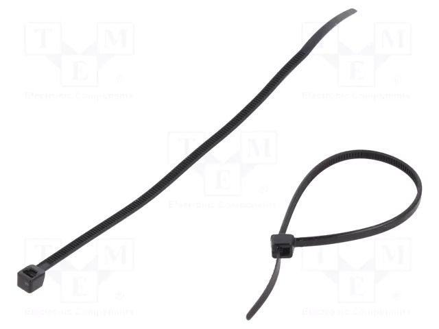 Cable tie; L: 120mm; W: 2.5mm; black; polyamide; 78.5N; Ømax: 30mm KSS WIRING CV-120SB