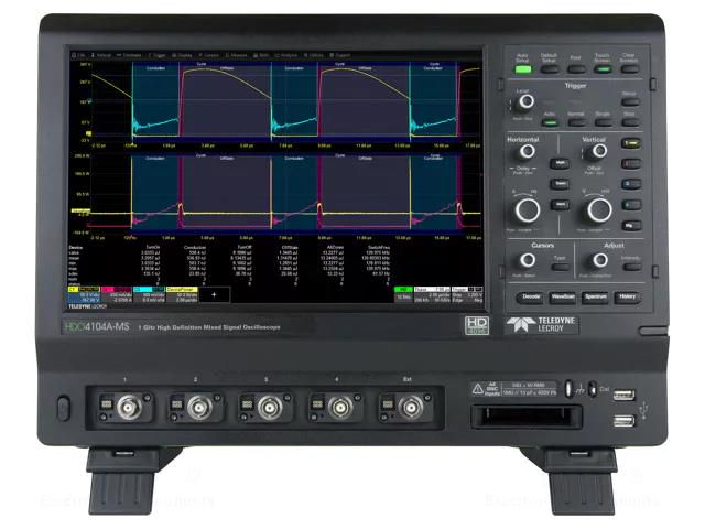 Oscilloscope: mixed signal; Ch: 4; 1GHz; 10Gsps; 12.5Mpts/ch; 450ps TELEDYNE LECROY LC-HDO4104A-MS