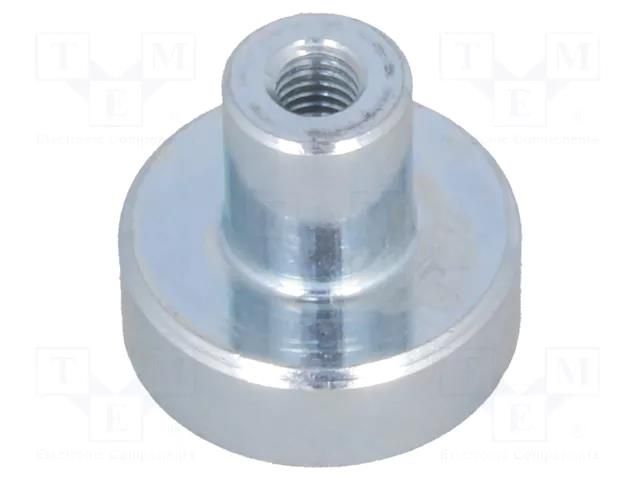 Magnet: permanent; neodymium; 60N; Ø: 13mm; H: 11.5mm; steel ELESA+GANTER GN50.2-ND-13-M3