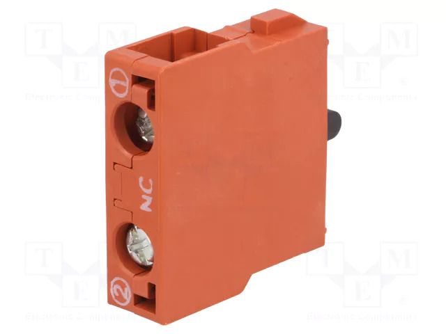 Accessories: contact block; Contacts: NC OMRON A22-01