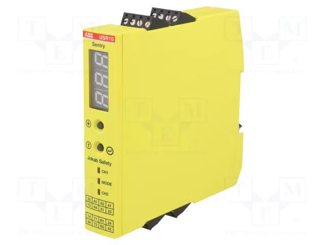 Module: safety relay; 24VDC; for DIN rail mounting; SENTRY; IP20 ABB 2TLA010070R0000