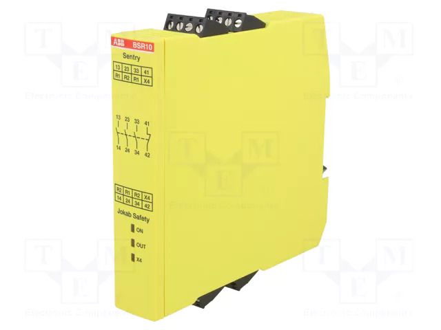 Module: safety relay; 24VDC; for DIN rail mounting; SENTRY; IP20 ABB 2TLA010040R0000