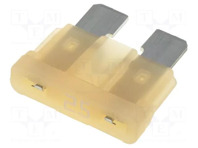 Fuse: fuse; 25A; 32VDC; automotive; 19mm; ATOF LITTELFUSE 0287025.PXCN