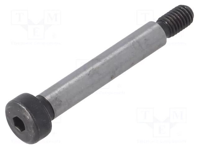 Shoulder screw; steel; M5; 0.8; Thread len: 9.5mm; hex key; HEX 3mm ELESA+GANTER ISO7379-6-M5-35