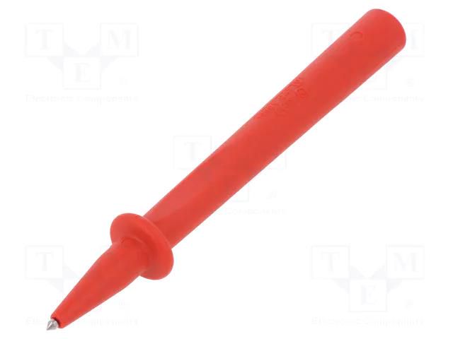 Measuring tip; 32A; red; Tip diameter: 4mm; Socket size: 4mm STÄUBLI BT400-22