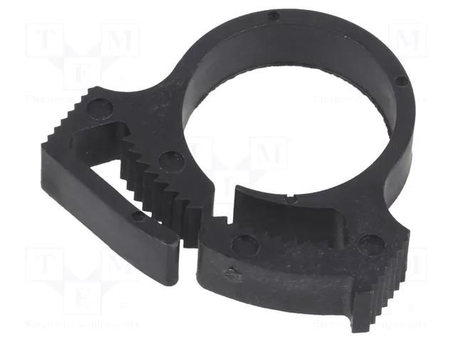 Fixing clamp; ØBundle : 14.5÷16.6mm; W: 5.9mm; polyamide; black HELLERMANNTYTON SNP10