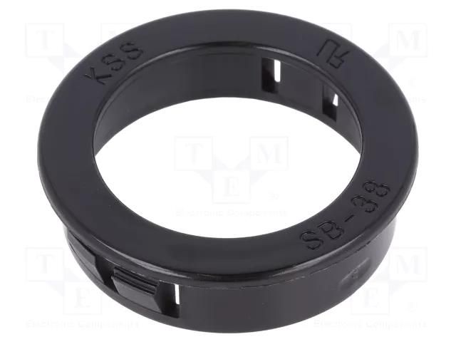 Grommet; Ømount.hole: 38.1mm; Øhole: 29mm; black KSS WIRING SB-38