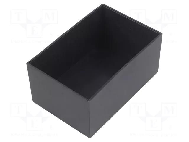 Enclosure: designed for potting; X: 50mm; Y: 75mm; Z: 35mm; ABS HAMMOND HM-1596B105-5