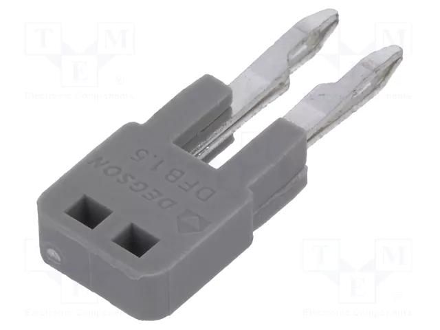 Comb bridge; grey; ways: 2 DEGSON ELECTRONICS DFB1.5-02