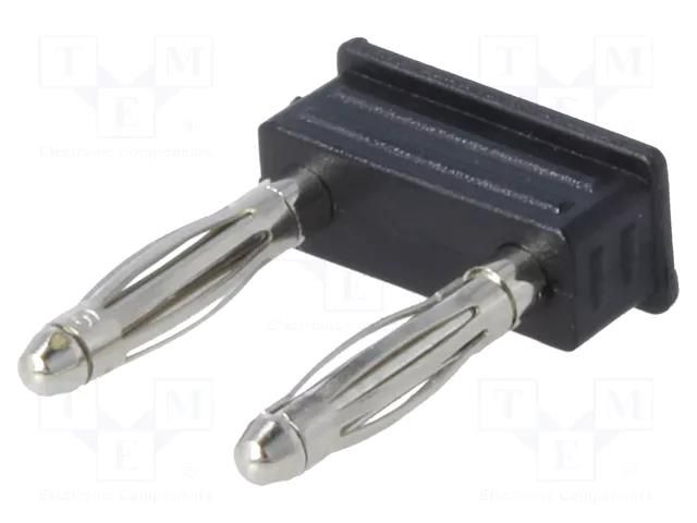 Connector: 2mm banana; stackable safety shunt; 12A; 33VAC; 70VDC SCHÜTZINGER KURZ7450-2IGNI-SW