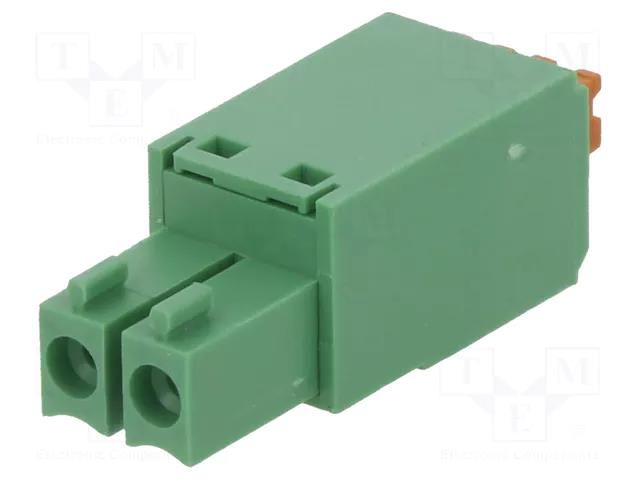 Connector: pluggable terminal block; plug; female; 8A; 250V; green DEGSON ELECTRONICS 15EDGKN-3.5-02P