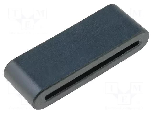 Core: ferrite; for flat cable; 35Ω; A: 24.5mm; B: 5mm; C: 12mm; D: 20mm RICHCO RFS2-15-12-A5