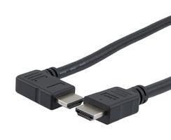 HDMI 2.1 CABLE, M/RA-LEFT-M, PVC, BLK, 2.0M 52AK0481 HD21PRAL-MM-BLK-2M