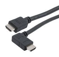 HDMI 2.1 CABLE, M/RA-LEFT-M, LSZH, BLK, 0.5M 52AK0506 HD21ZRAL-MM-BLK-05M