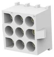 WTB CONN, HEADER, 9POS, 3ROW, 6.35MM 350828-4