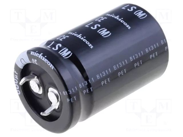 Capacitor: electrolytic; SNAP-IN; 100uF; 450VDC; Ø25x25mm; ±20% NICHICON LLS2W101MELA