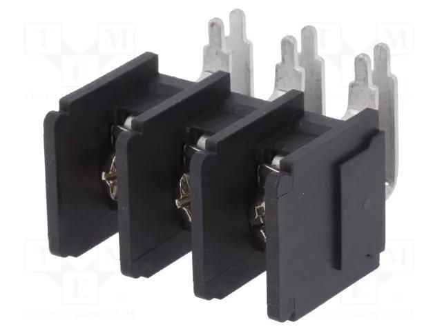 Connector: PCB terminal block; terminal; 32A; 750V; angled 90° DEGSON ELECTRONICS DG66RT-03P