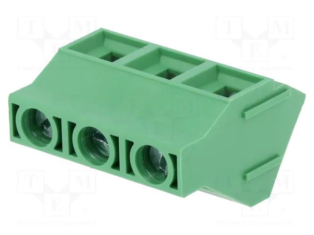 Connector: PCB terminal block; terminal; 32A; 750V; angled; tinned DEGSON ELECTRONICS DG636S-9.52-03P