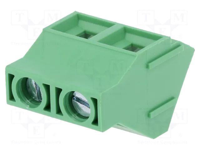 Connector: PCB terminal block; terminal; 32A; 750V; angled; tinned DEGSON ELECTRONICS DG636S-9.52-02P