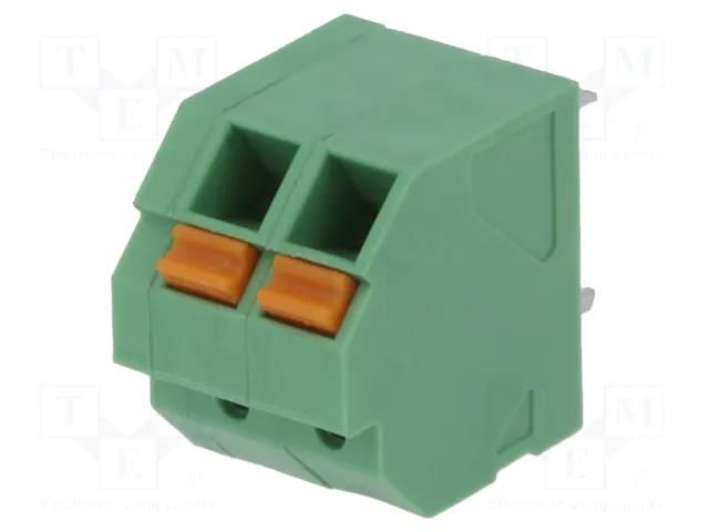 Connector: PCB terminal block; terminal; 10A; 300V; angled; tinned DEGSON ELECTRONICS DG246-3.81-02P