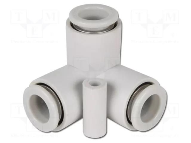 Tee fitting; angled 90°,plug-in; -1÷10bar; polypropylene SMC KQ2D04-00A