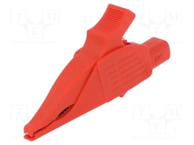 Crocodile clip; 32A; 1kVDC; red; Grip capac: max.30mm STÄUBLI XDK-1033-22