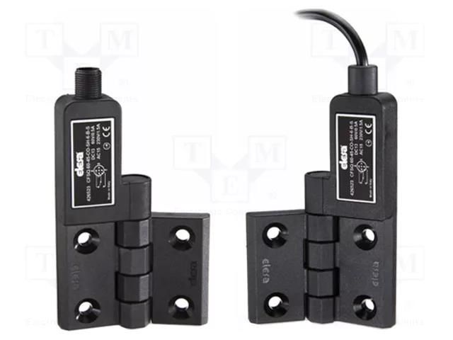 Safety switch: hinged; CFSQ; NC + NO; M12 male; 190°; PIN: 4; IP67 ELESA+GANTER CFSQ.60SH6CAS