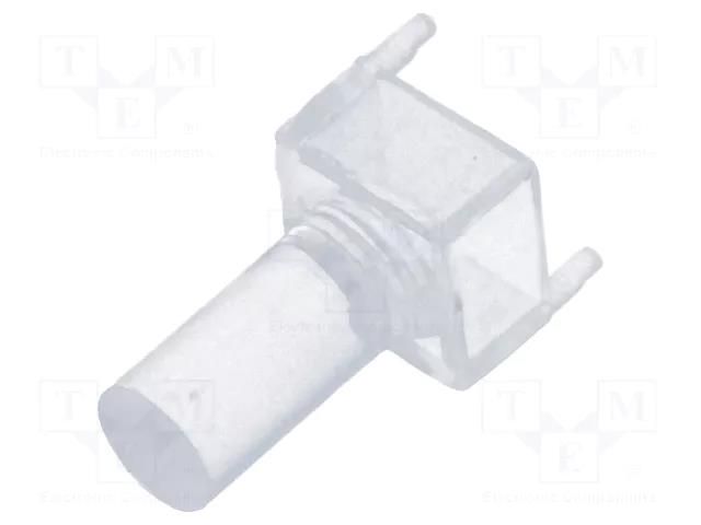 Fiber for LED; Ø3mm; L: 8.89mm; round; Front: flat BIVAR VLP-350-F