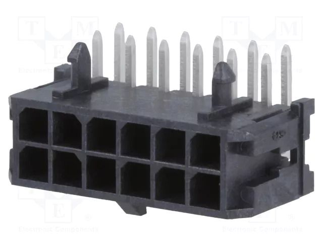 Connector: wire-board; socket; male; PIN: 12; Micro-Fit 3.0; THT MOLEX MX-43045-1201