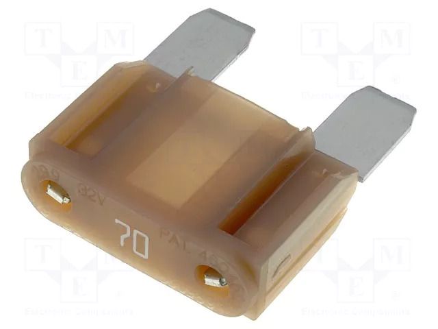 Fuse: fuse; 70A; 32VDC; automotive; 29mm; MAXI; MAXI LITTELFUSE 0299070.TXN