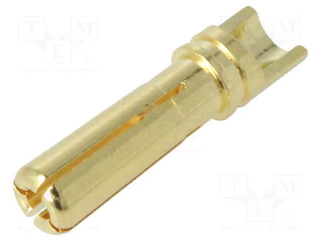 Connector: 4mm banana; plug; 36A; non-insulated; 0.3mΩ; 12AWG AMASS GC4013-M