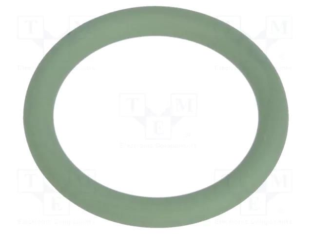 O-ring gasket; FPM; Thk: 1.5mm; Øint: 10mm; M12; green; -40÷200°C HUMMEL HUMMEL-1321120058