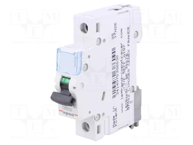 Circuit breaker; 230VAC; Inom: 2A; Poles: 1; for DIN rail mounting LEGRAND 403350