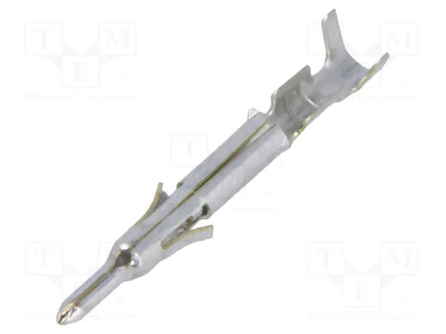 Contact; male; Mini Universal MATE-N-LOK; brass; tinned; bulk TE Connectivity 170363-1