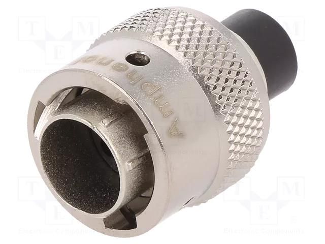Connector: circular; plug; for cable; PIN: 6; male; w/o contacts AMPHENOL RT0W610-6PNH