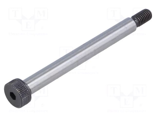 Shoulder screw; steel; M5; 0.8; Thread len: 9.5mm; hex key; HEX 3mm ELESA+GANTER ISO7379-6-M5-55
