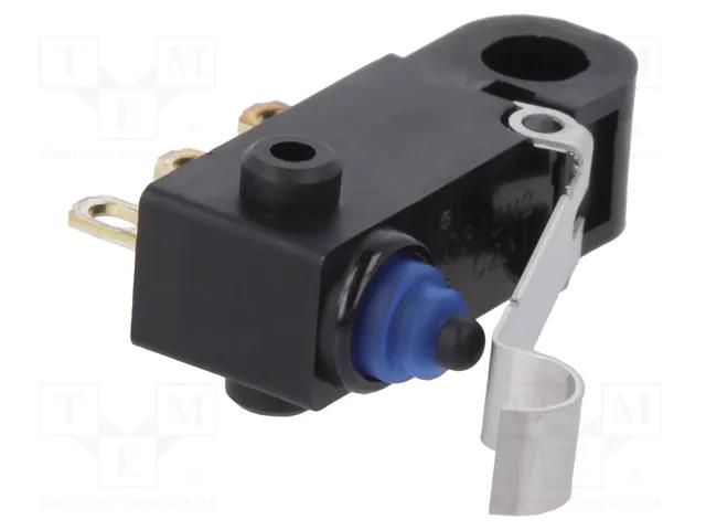 Microswitch SNAP ACTION; 0.1A/125VAC; 2A/12VDC; SPDT; ON-(ON) OMRON Electronic Components D2HW-C231H