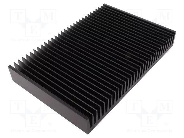 Heatsink: extruded; grilled; black; L: 200mm; W: 300mm; H: 40mm FISCHER ELEKTRONIK SK56/200/SA