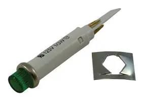 LAMP, INDICATOR, NEON, GREEN, 125V 45RN-2112T3