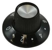 STRAIGHT KNURLED SKIRT KNOB, 6.35MM PKS1103B101/4