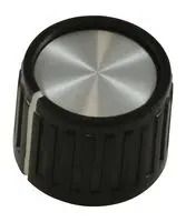 RIBBED KNOB WITH LINE INDICATOR, 6.35MM PKG70B1/4