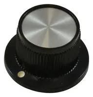 STRAIGHT KNURLED KNOB WITH IND, 6.35MM PK70B1/4.
