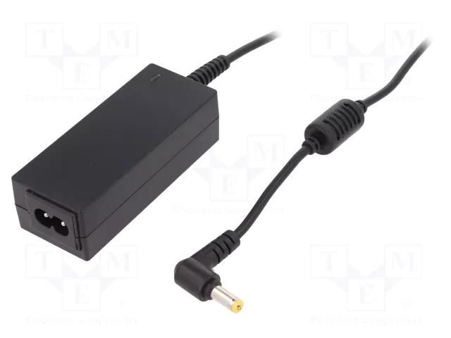 Power supply: switching; 19VDC; 2.15A; Out: 5,5/1,7; 40W; desktop AKYGA AK-ND-47