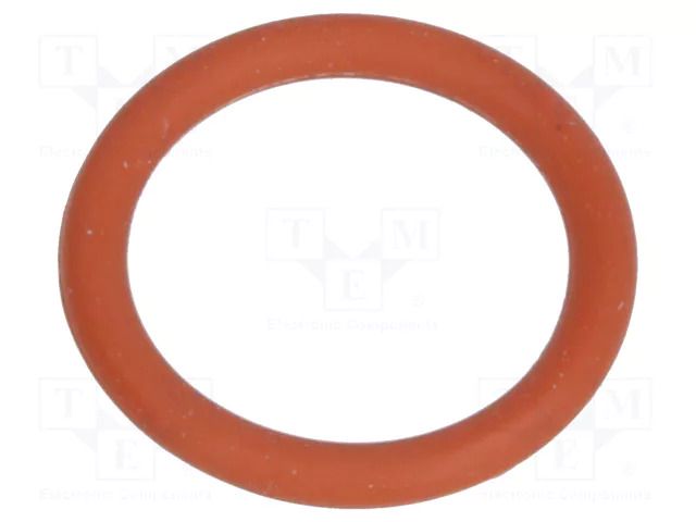 O-ring gasket; VMQ; Thk: 1.5mm; Øint: 10mm; M12; red; -60÷250°C HUMMEL HUMMEL-1321120059