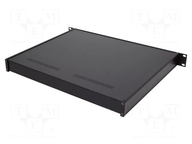 Enclosure: rack mounting; Standard: 19"; 1U; black; Z: 44mm; X: 482mm COMBIPLAST CP-37-3B