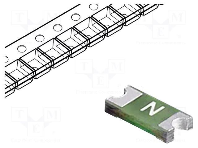 Fuse: fuse; 500mA; 63VAC; 63V; 63VDC; ultra rapid; 3.18x1.52x0.58mm LITTELFUSE 0466.500NR