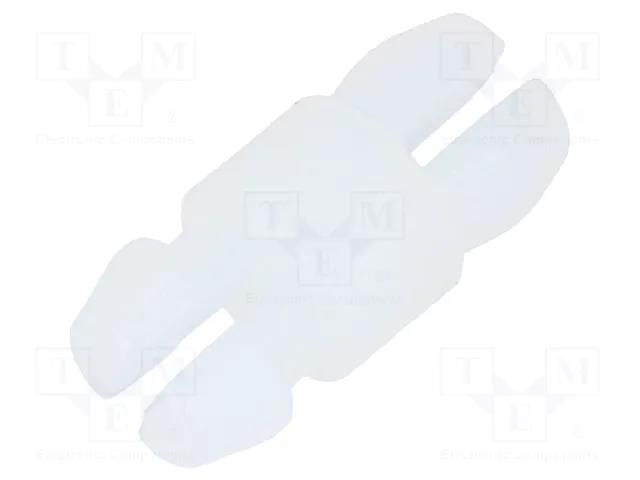 PCB distance; polyamide; L: 3.2mm; push-in,snap fastener; natural KSS WIRING SP-3