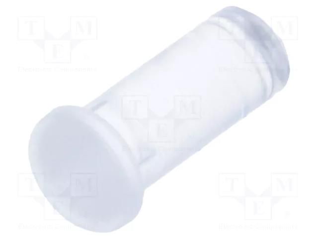 Fiber for LED; Ø5mm; L: 9.5mm; round; Front: convex; straight BIVAR PLP5-2-375